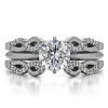 0.22 Ct. Cathedral Infinity Designed Wedding ring guard