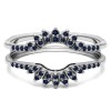 0.2 Ct. Sapphire Contoured Wedding Ring Jacket