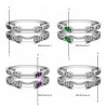 Genuine Birthstone Infinity Wedding Ring Guard Enhancer(0.32 Carat)
