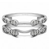 0.32 Ct. Shared Prong Cathedral Infinity Ring Guard