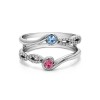 Genuine Birthstone Infinity Ring Guard Enhancer(0.34 Carat)