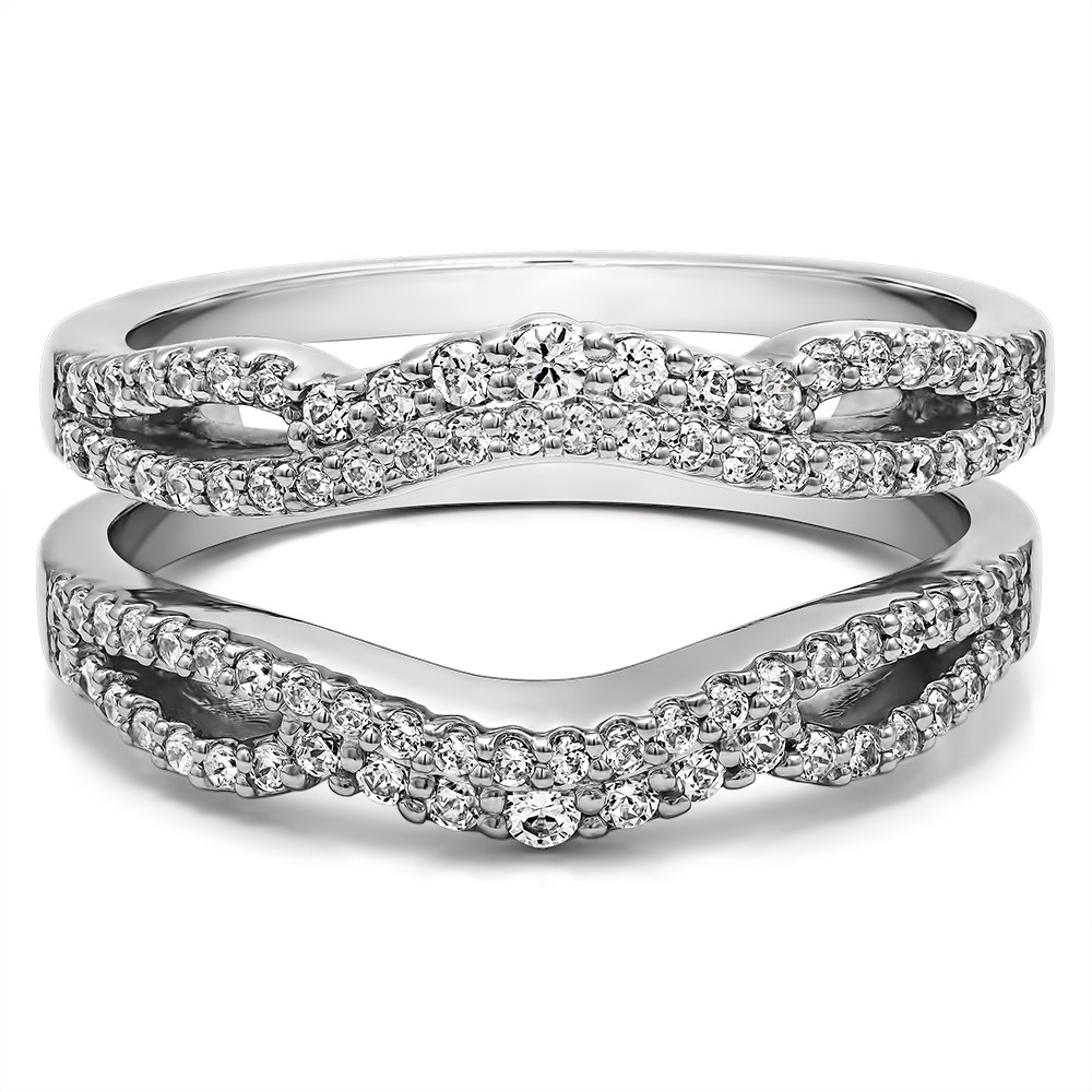 0.57 Ct. Double Infinity Wedding Ring Guard Enhancer