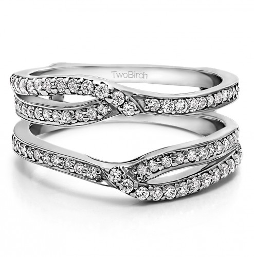 0.44 Ct. Infinity Bypass Ring Guard