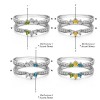 Genuine Birthstone Crown Inspired Half Halo Wedding Ring Guard Enhancer (0.56 Carat)