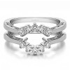 0.5 Ct. Filigree Vintage Halo Ring Guard