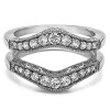0.75 Ct. Vintage Filigree and Milgrained Contour Ring Guard