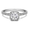 1 Ct. Round Classic Round Halo Engagement Ring
