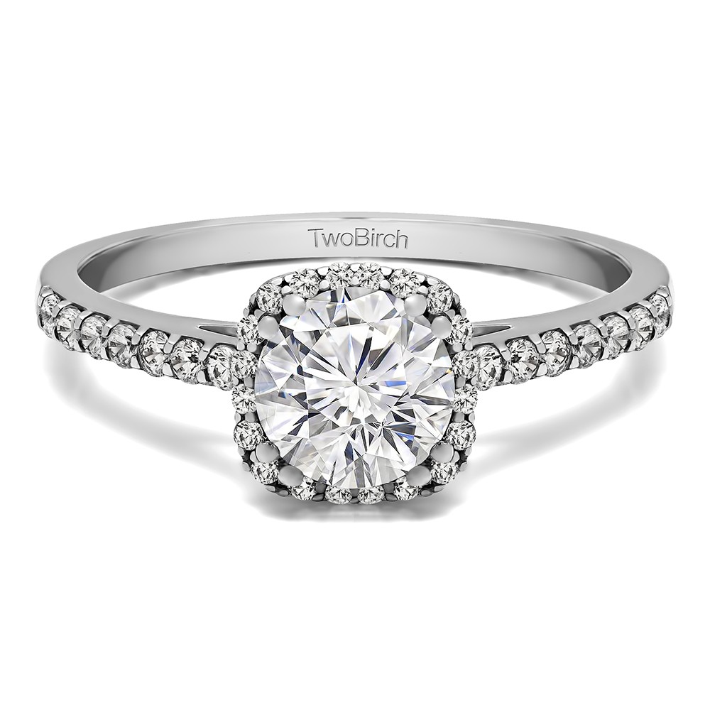 1 Ct. Round Classic Round Halo Engagement Ring
