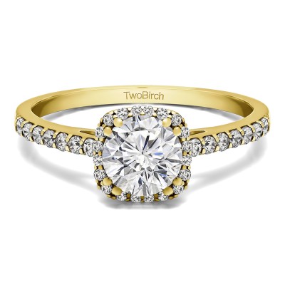 1 Ct. Round Classic Round Halo Engagement Ring