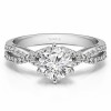 1 Ct. Round Infinity Shank Engagement Ring