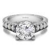 1 Ct. Round Vintage Engagement Ring with Millgraining