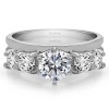 0.25 Ct. Graduated Four Stone Shared Prong Set Ring Wrap