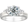 0.25 Ct. Round and Marquise Wedding Ring Wrap