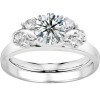 0.15 Ct. Bypass Shared Prong Six Stone Ring Wrap