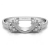 0.15 Ct. Bypass Shared Prong Six Stone Ring Wrap