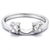 0.25 Ct. Two Stone Round Ring Wrap Enhancer