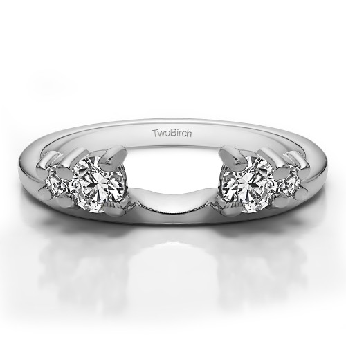 0.4 Ct. Graduated Four Stone Ring Wrap