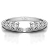 0.25 Ct. Double Shared Prong Graduated Six Stone Ring Wrap