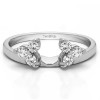 0.24 Ct. Three Stone Cluster Ring Wrap Enhancer