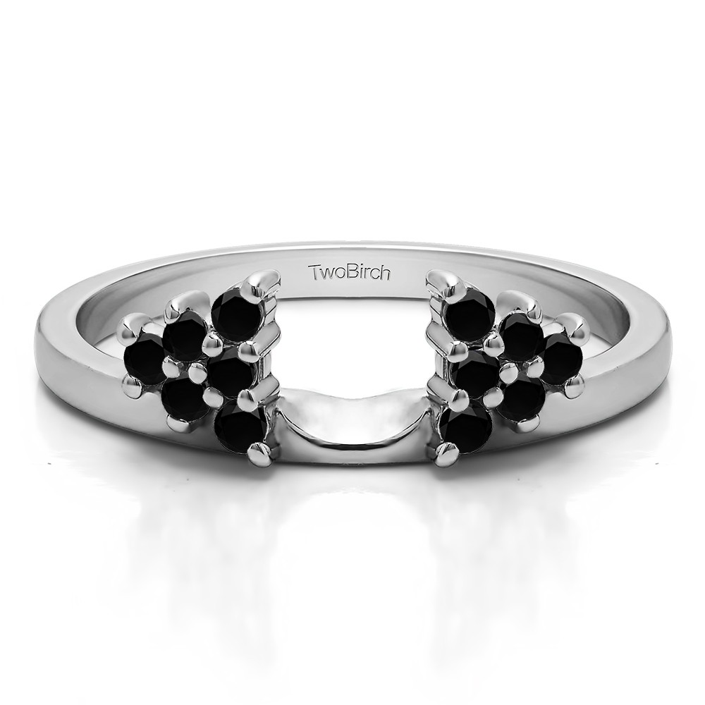0.23 Ct. Black Triangular Cluster Ring Wrap Enhancer