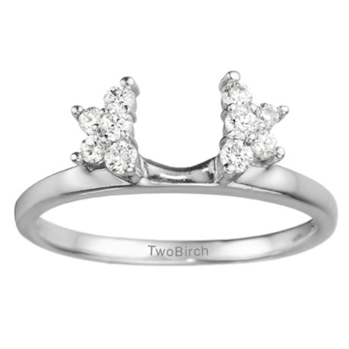 0.26 Ct. Prong Set Star Solitaire Ring Wrap
