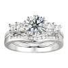 0.34 Ct. Four Stone Solitaire Anniversary Ring Wrap Enhancer