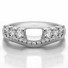 0.49 Ct. Six Stone Anniversary Ring Wrap with Channel Set Band