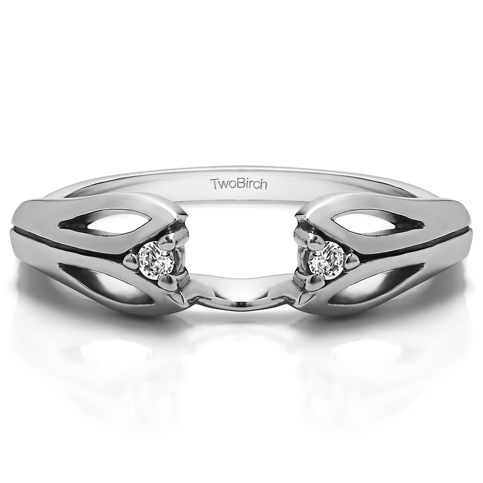 0.04 Ct. Leaf Cut Out Ring Wrap