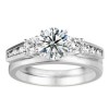 0.4 Ct. Round Channel and Prong Set Solitaire Ring Wrap
