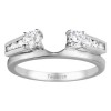 0.4 Ct. Round Channel and Prong Set Solitaire Ring Wrap