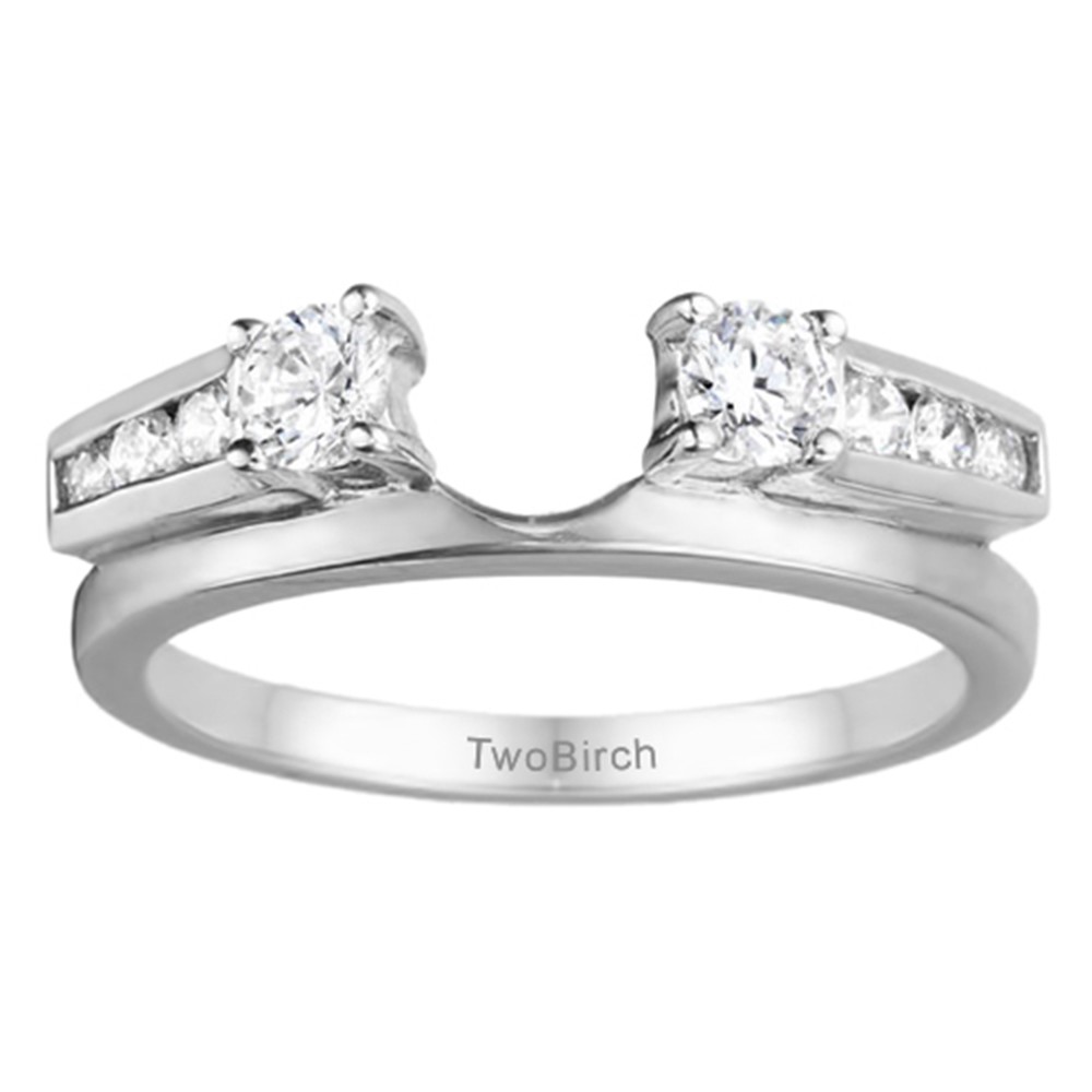 0.4 Ct. Round Channel and Prong Set Solitaire Ring Wrap