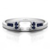 0.12 Ct. Sapphire Prong and Channel Ring Wrap Enhancer