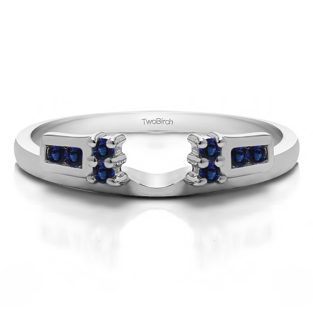 0.12 Ct. Sapphire Prong and Channel Ring Wrap Enhancer