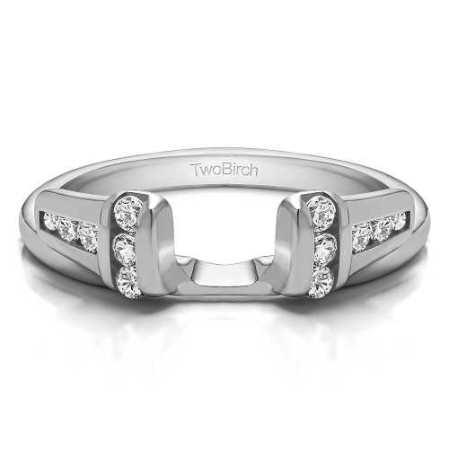 0.24 Ct. Channel Set Ring Wrap Enhancer Jacket