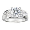 0.24 Ct. Cluster Prong Wedding ring wrap