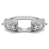 0.25 Ct. Six Stone Shared Prong Graduated Ring Enhancer
