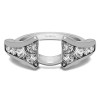 0.25 Ct. Round Chevron Wedding Ring Wrap Enhancer