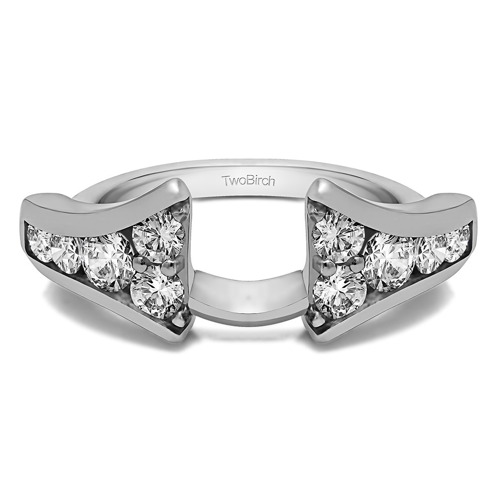 0.25 Ct. Round Chevron Wedding Ring Wrap Enhancer