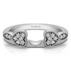 0.16 Ct. Heart Shaped Anniversary Ring Wrap