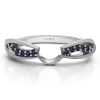 0.1 Ct. Sapphire Swirl Cut Out ring wrap