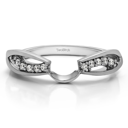 0.1 Ct. Swirl Cut Out ring wrap