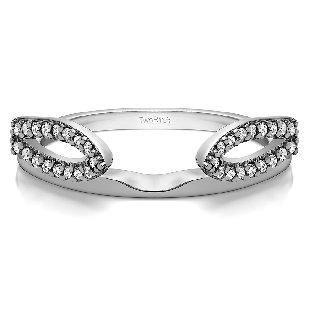 0.25 Ct. Infinity Loop Cathedral Ring Wrap