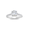 1 Ct Round Lab Diamond Secret Halo Classic Engagement Ring