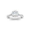 1 Ct Round Lab Diamond Intertwined Engagement Ring