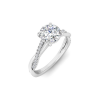 1 Ct Round Lab Diamond Intertwined Engagement Ring