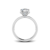 1 Ct Round Moissanite Dainty Channel Set Engagement Ring