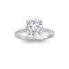 1 Ct Round Lab Diamond Dainty Thin Engagement Ring