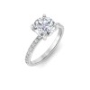 1 Ct Round Lab Diamond Dainty Thin Engagement Ring
