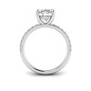 1 Ct Round Lab Diamond Dainty Thin Engagement Ring