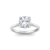 1 Ct Round Lab Diamond Secret Halo Engagement Ring